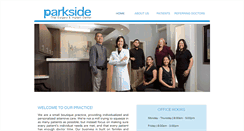 Desktop Screenshot of parksideoralsurgery.com